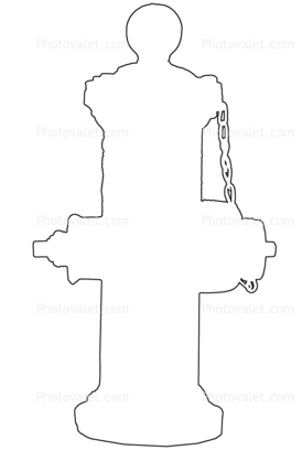 274x418 Fire Hydrant Outline, Line Drawing, Logo, Shape Images
