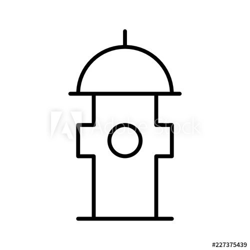 500x500 fire hydrant city town map locations vector icon