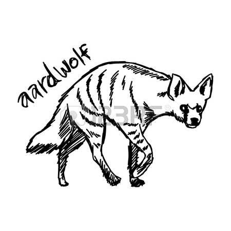 450x450 Hyena Clipart White Background