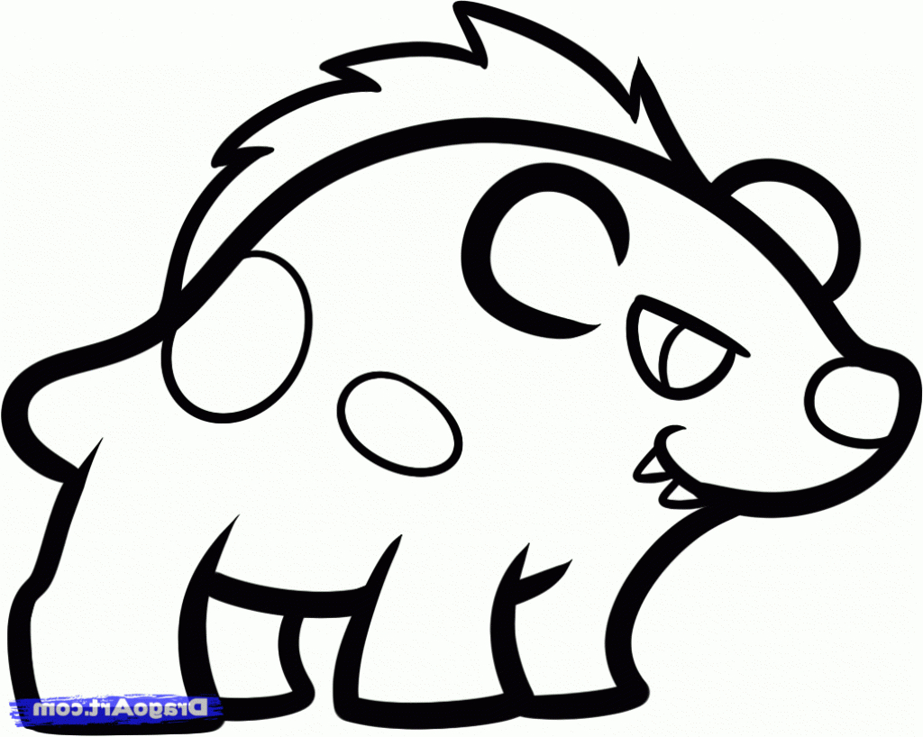 1024x818 Hyena Drawing Simple For Free Download