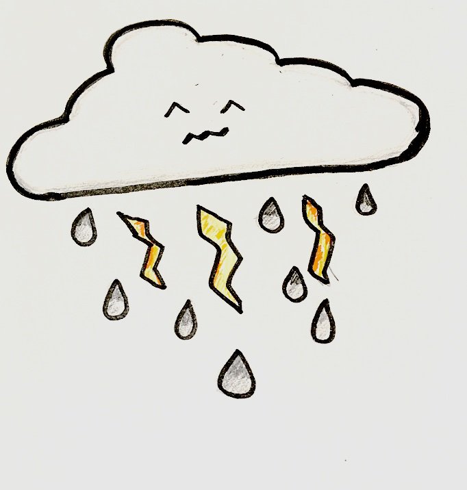 682x716 No I Don't Like Drawing Clouds