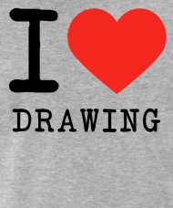 190x228 I Love Drawing Men's Premium T Shirt Spreadshirt