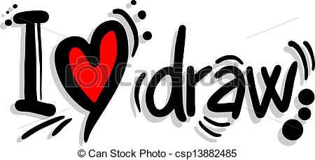 450x229 Design Of I Love Draw Message