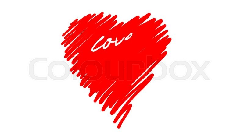 800x450 I Love You Hand Drawing Words On Heart Stock Video Colourbox