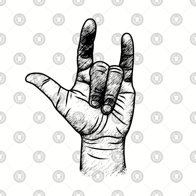 630x630 I Love You Hand Symbol