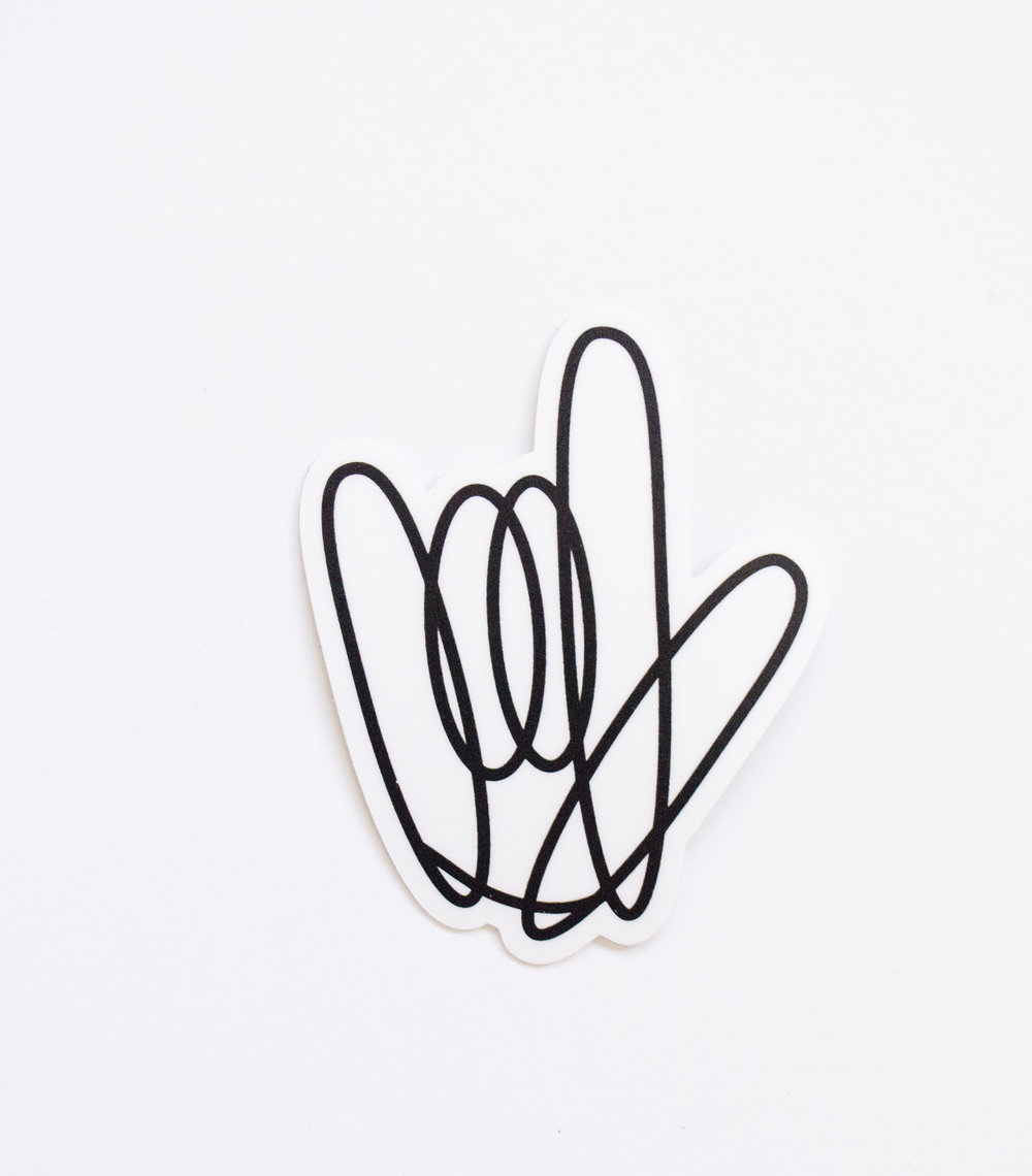 1000x1140 I Love You Sticker, Sign Language Art Give With Joy