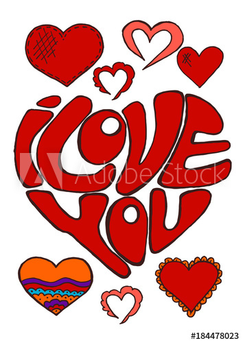 354x500 Sketch, Stickers, Pins Doodle Elements Heart Hand Drawing Love