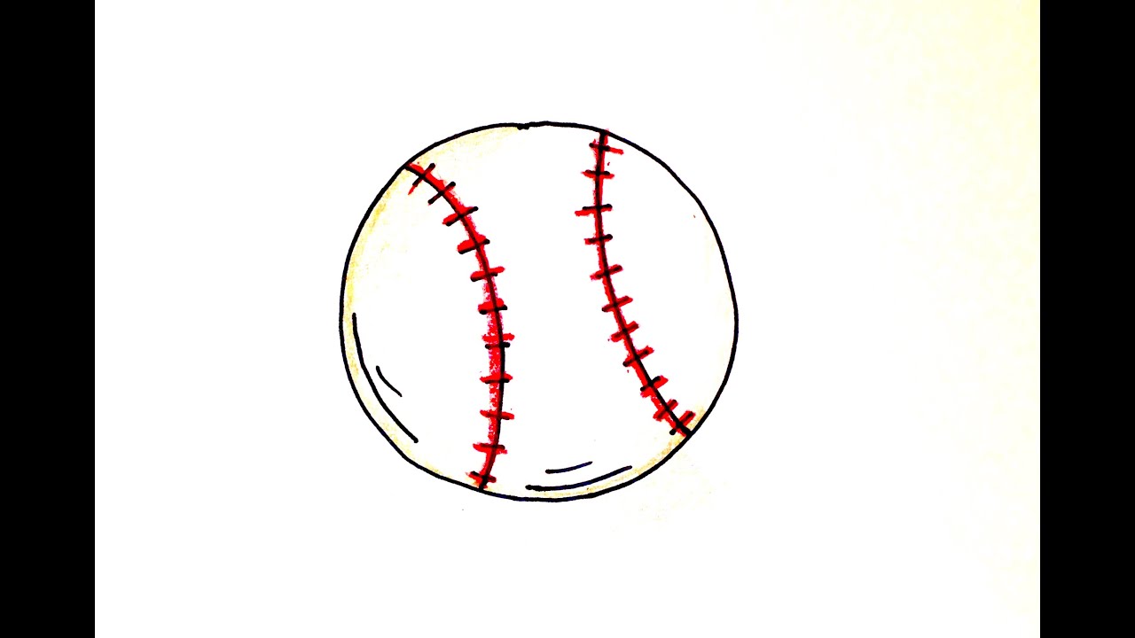 1280x720 Drawing Lesson How To Draw A Baseball