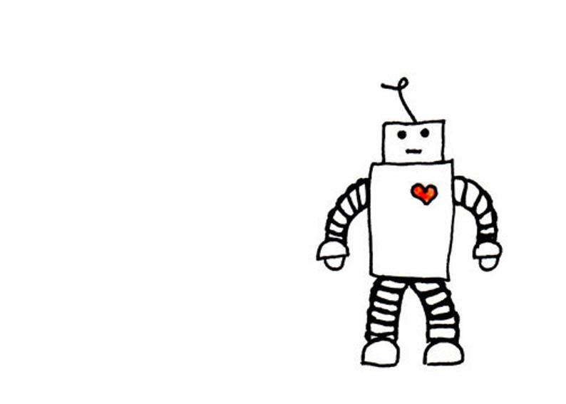 794x567 Whimsical Robot Drawing Cute Nursery Art Print Yours Etsy