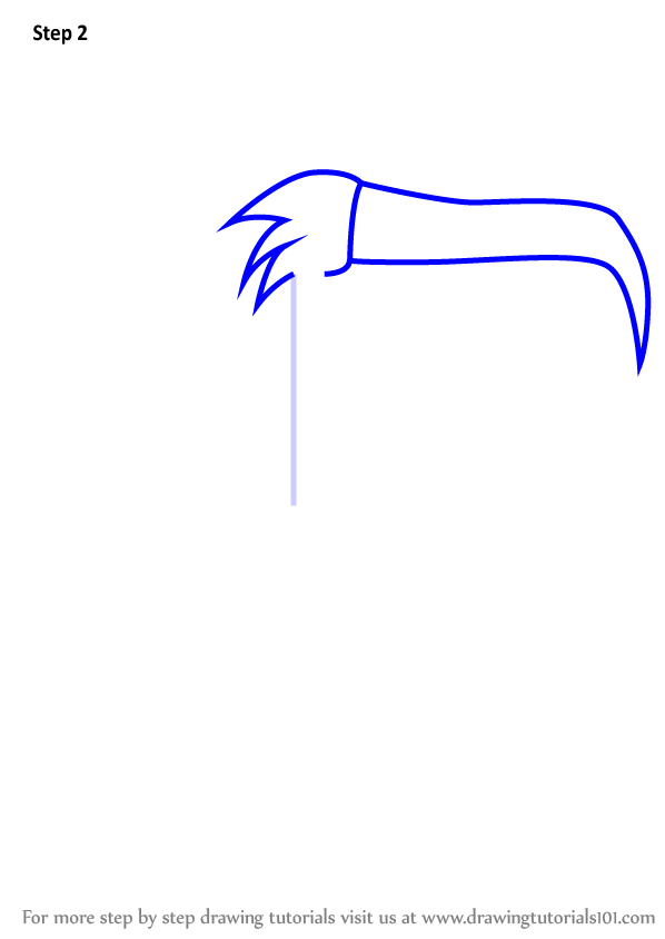 598x844 Learn How To Draw An Ibis From Letter I