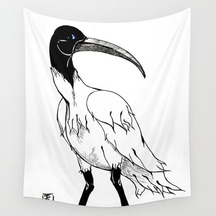 700x700 Thoth The Ibis Wall Tapestry