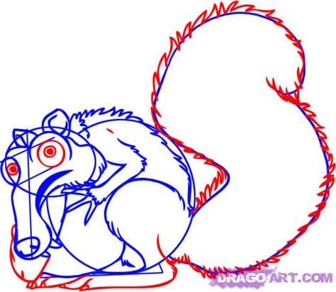 474x412 How To Draw Scrat From Ice Age Art Techniques