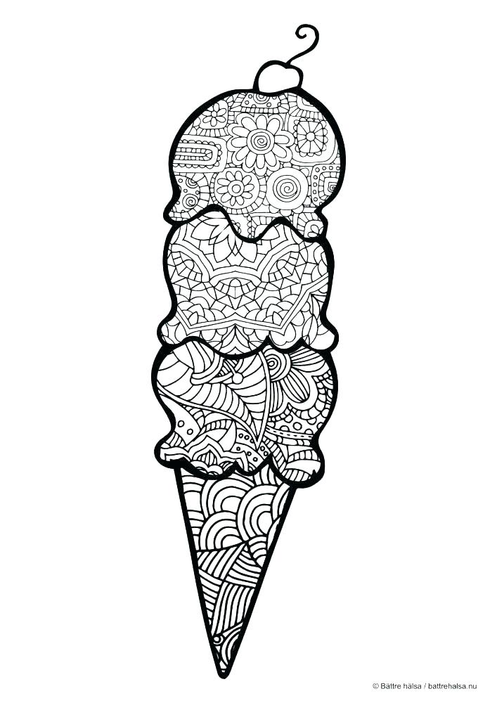 707x1000 Coloring Pages Of Ice Cream