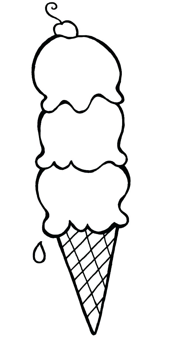 600x1201 Drawings Of Ice Cream
