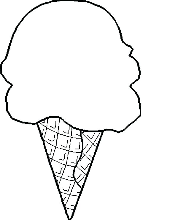 600x750 Ice Cream Cone Coloring