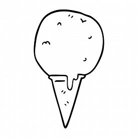 Ice Cream Cone Line Drawing | Free download on ClipArtMag