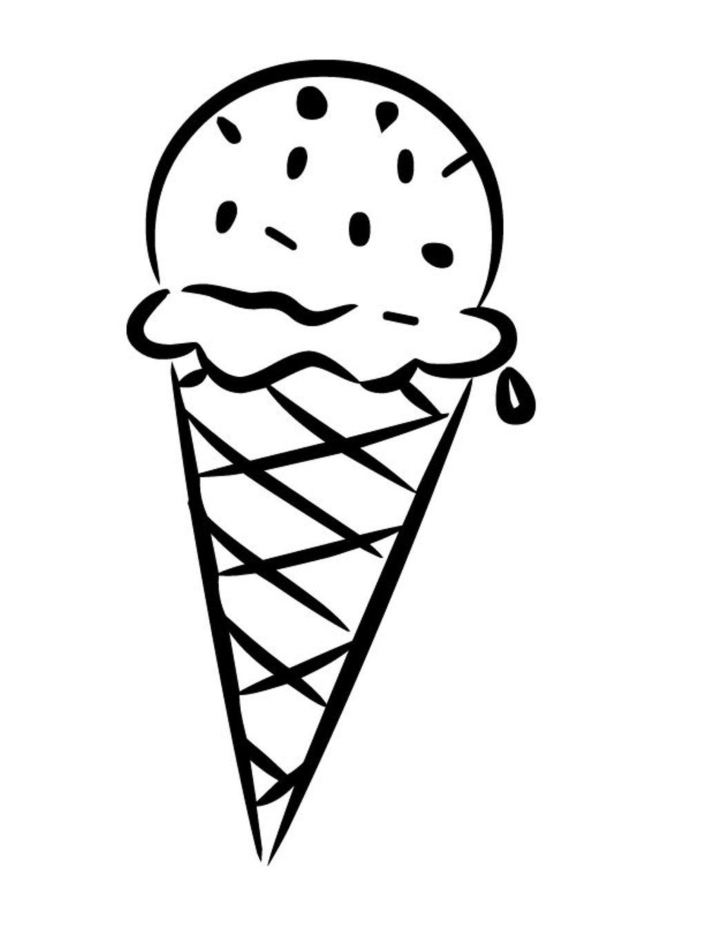 1052x1353 Ice Cream Drawing For Kids
