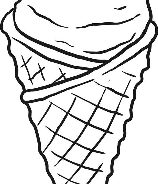 515x600 Images Of Ice Cream Cones To Color Free Printable Ice Cream
