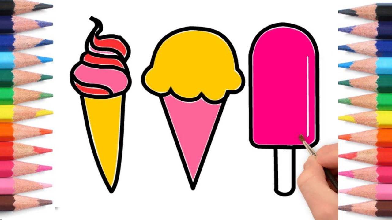 1280x720 Ice Cream Drawing