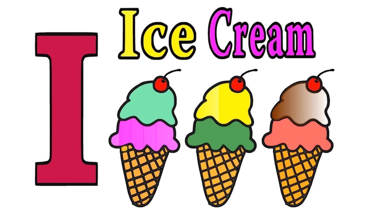 1280x720 Ice Cream Drawing And Coloring For Kids