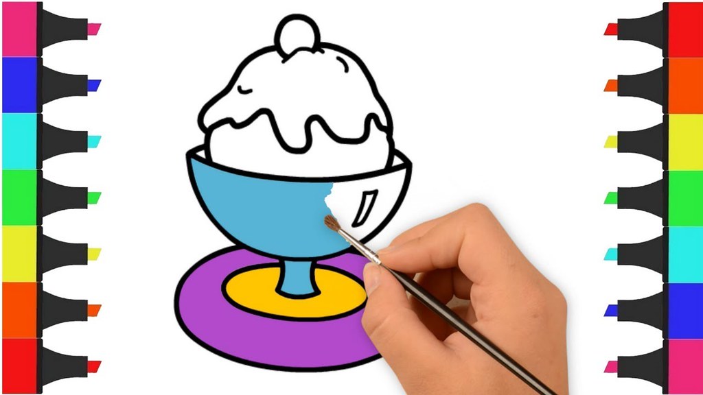 1024x576 Ice Cream Coloring Pages For Kids, Kids Coloring Videos