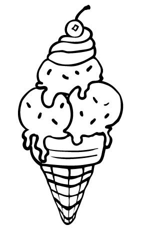 282x456 Ice Cream Coloring Pages Tech