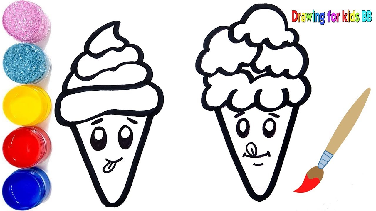 1280x720 Ice Cream Drawing For Kids