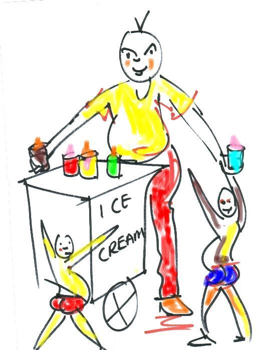 525x700 Sasha Is Selling Ice Cream Drawing