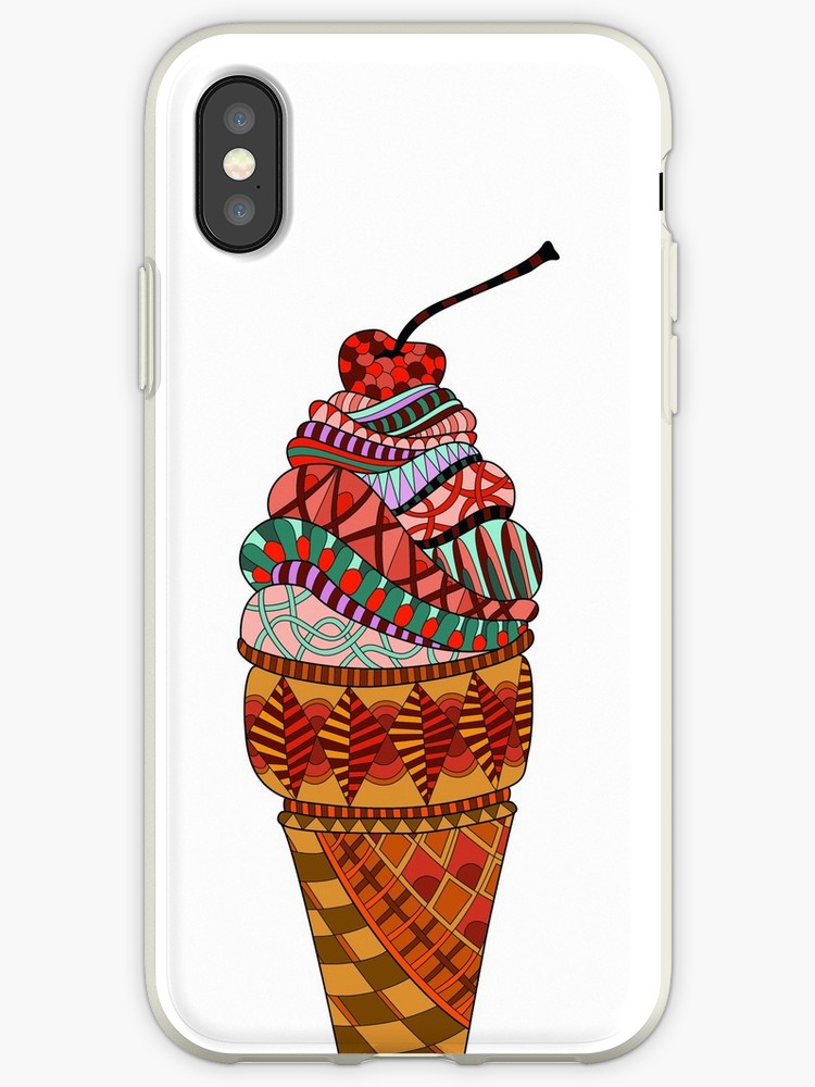 750x1000 Ice Cream Drawing Iphone Cases Covers