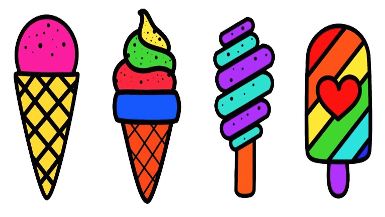 1280x720 Coloring Pages Ice Cream Drawing Pictures How To Draw Ice Cream