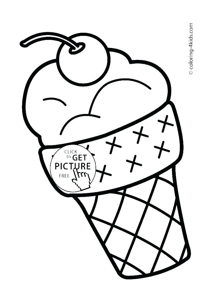 730x1024 Ice Cream Sundae Coloring
