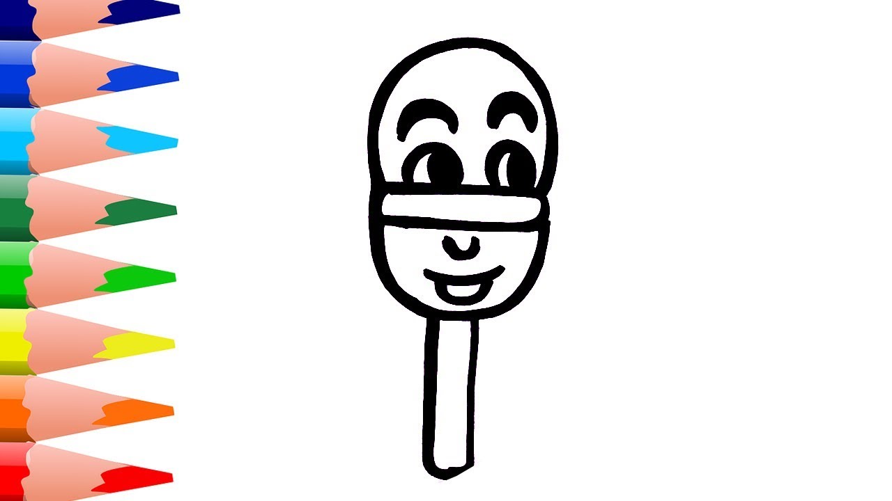 1280x720 How To Draw Very Cute Ice Cream For Kids Drawing Learning For Kids