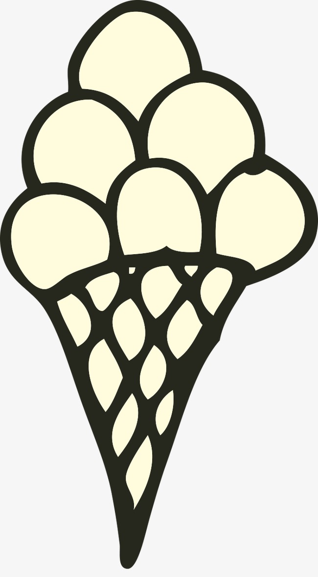 650x1178 Vector Pencil Drawing Of Ice Cream, Vector, Hand Painted, Pencil