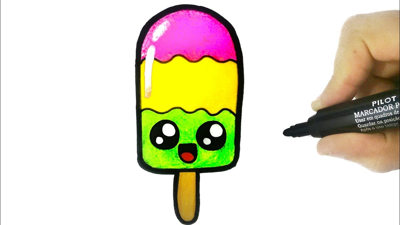 1280x720 Coloring A Cute Ice Creampainting For Toddlers And Drawing