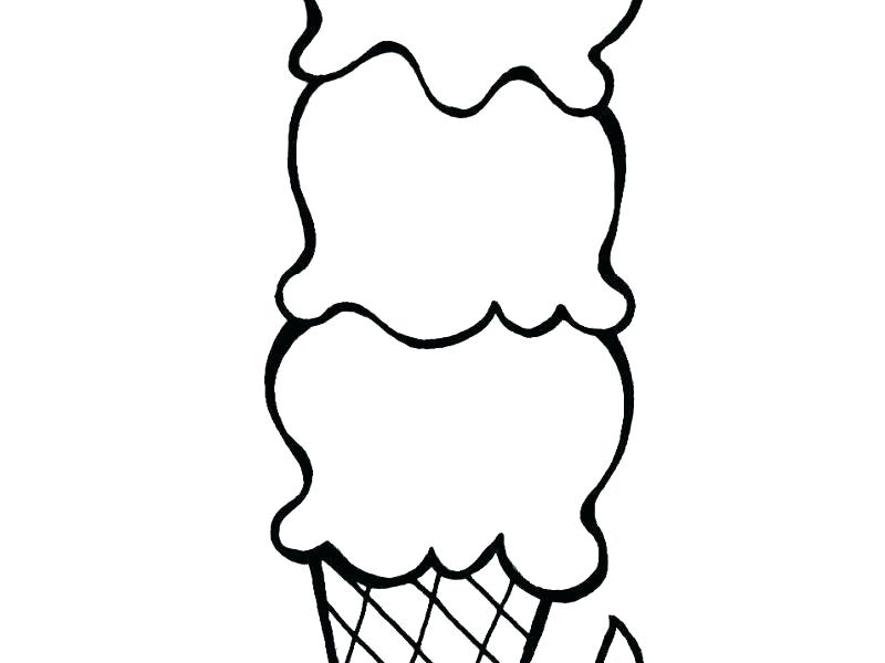 800x600 Ice Cream Cone Coloring Pages