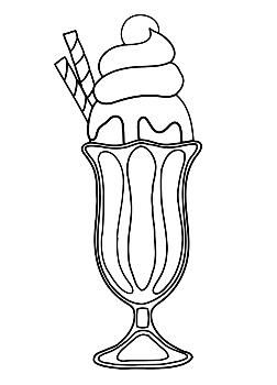 252x350 Ice Cream Sundae Drawing Color, Coloring Pages, Free Coloring