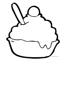 233x301 My Ice Cream Sundae Portrait Blank