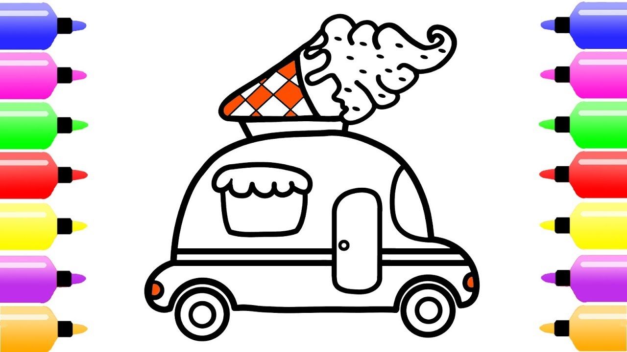Ice Cream Truck Drawing Free download on ClipArtMag