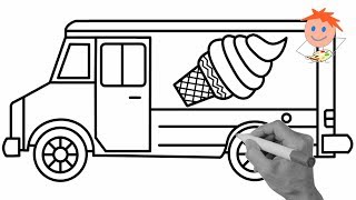 320x180 How To Draw An Ice Cream Truck Easy Videos