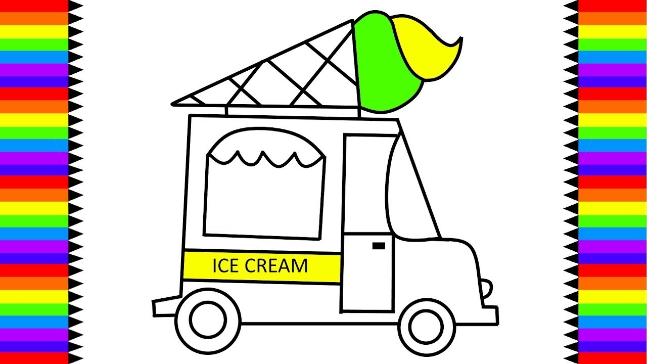 Ice Cream Truck Drawing | Free download on ClipArtMag