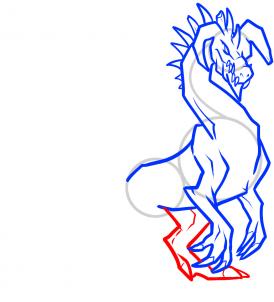 274x302 How To Draw An Ice Dragon, Ice Dragon, Step