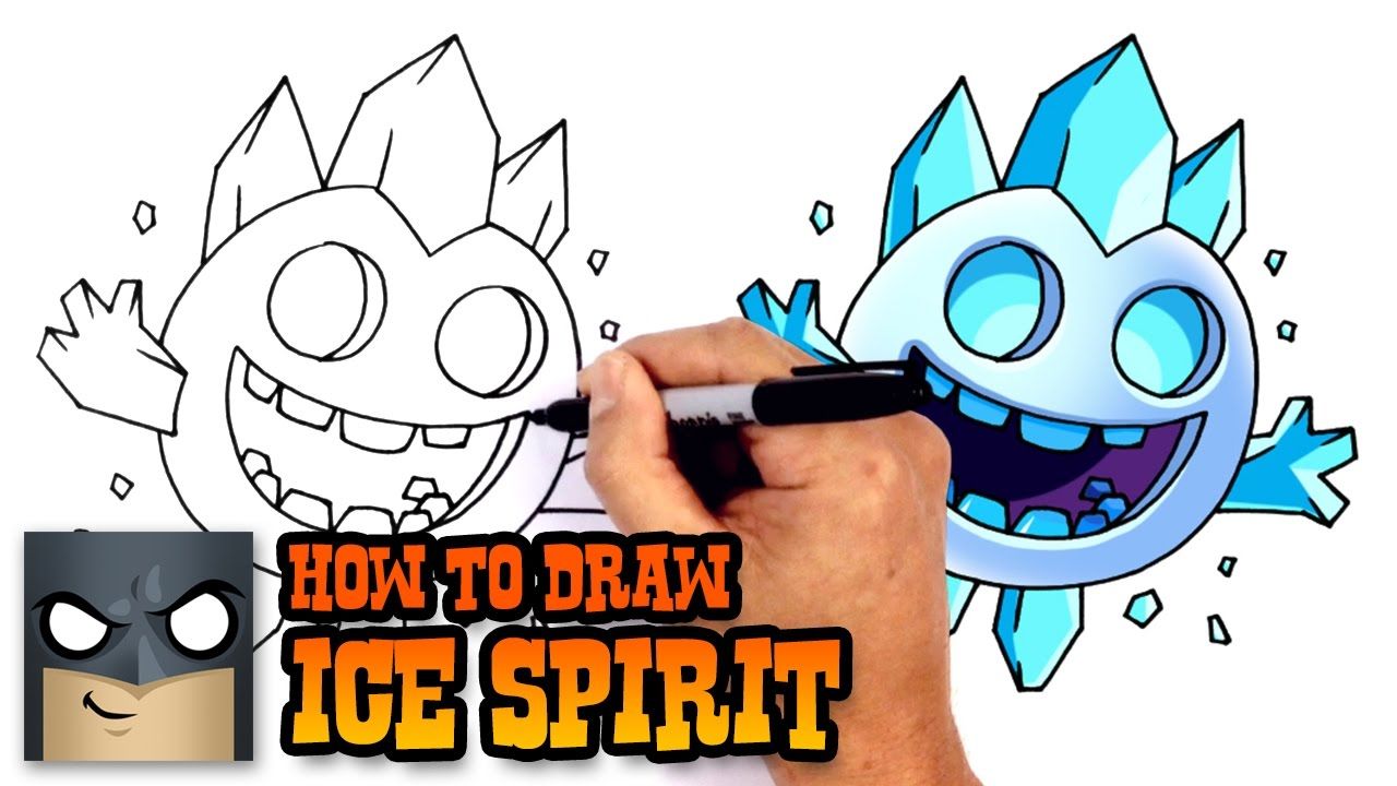 1280x720 How To Draw Ice Spirit Clash Royale