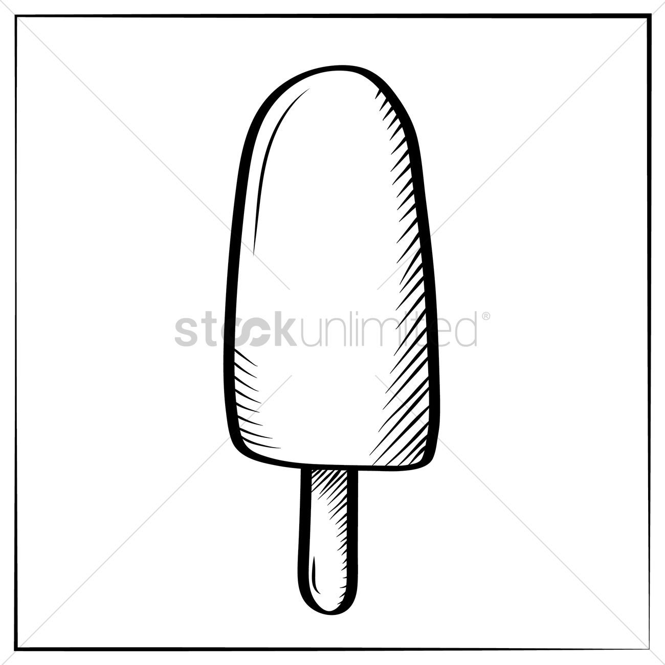 1300x1300 Stick Ice Cream Vector Image