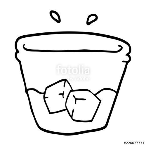 500x500 Line Drawing Cartoon Water And Ice Stock Image And Royalty Free