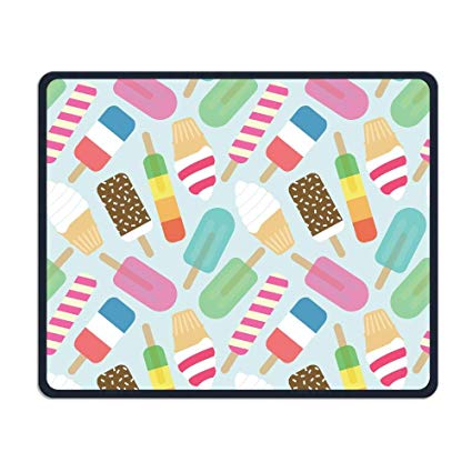 425x425 Mouse Pad Colorful Ice Cream Drawing Rectangle Rubber