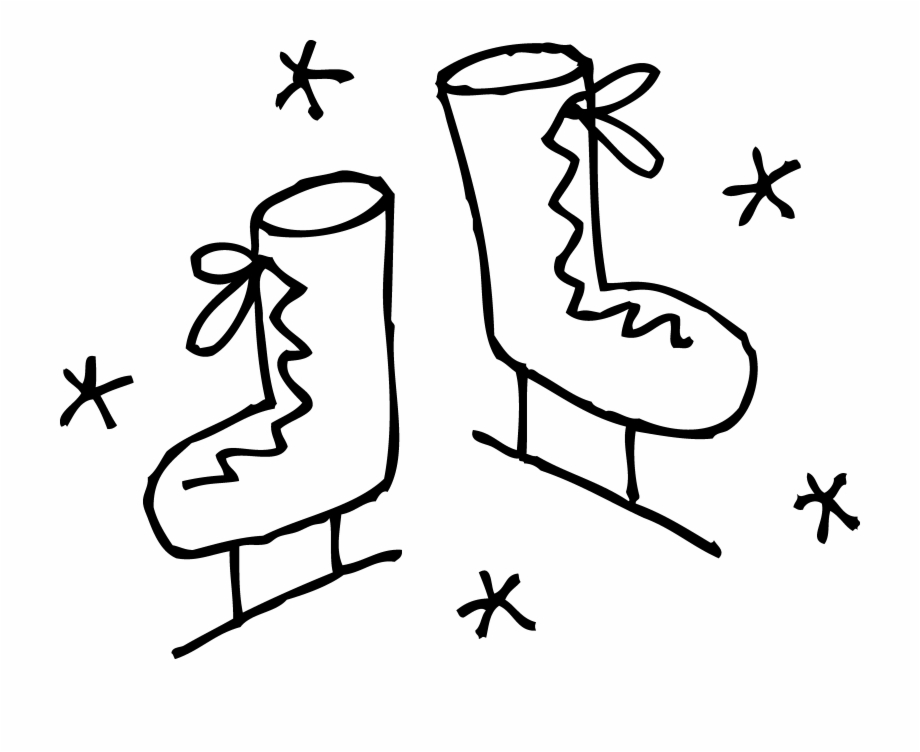 920x752 Clip Figure Skates Drawing At Getdrawings Com Free