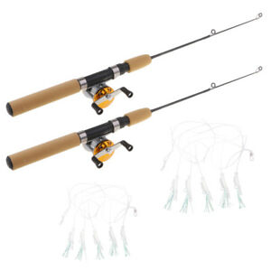 300x300 micro spinning rods telescopic winter ice fishing pole reel