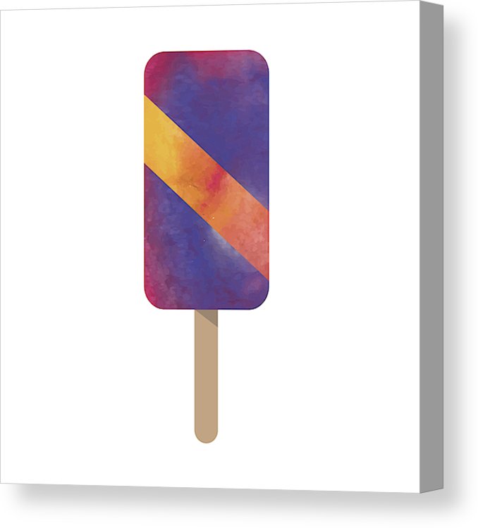 678x750 Colorful Watercolor Texture Vector Popsicle Ice Cream Sweet Summer