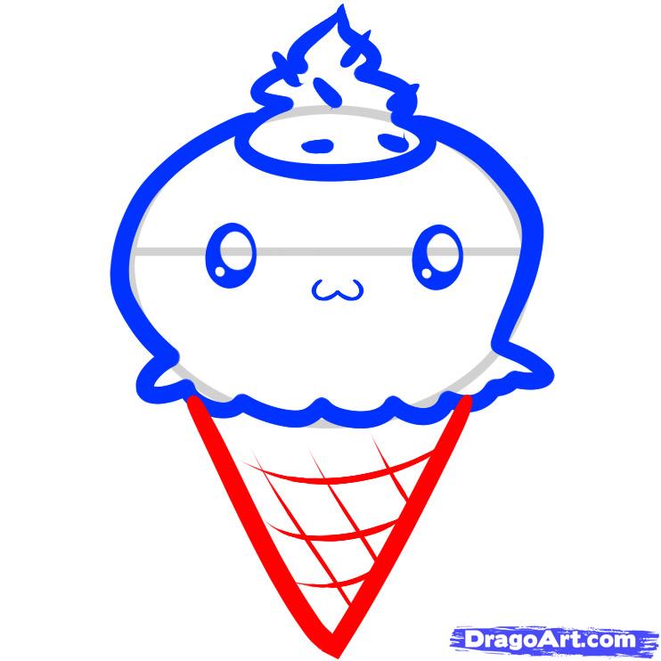 742x742 Draw An Ice Cream, Ice Cream, Step