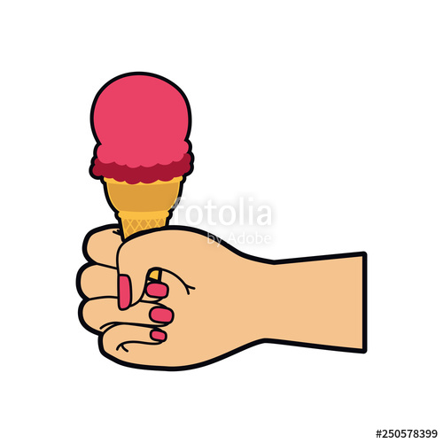 500x500 Pop Art Ice Cream Icon Stock Image And Royalty Free Vector